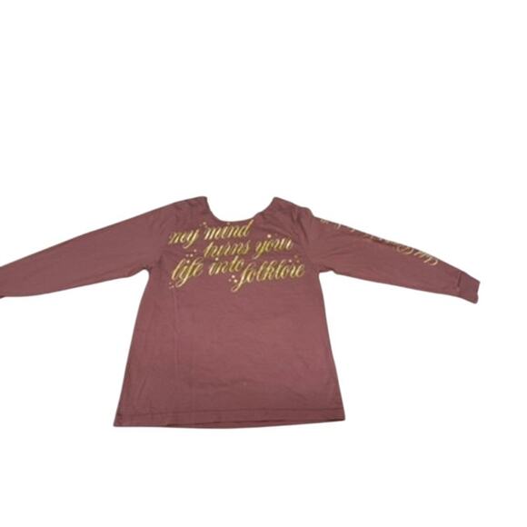 "Taylor Swift" CUT OFF COLLAR Long Sleeve Gold Rush T-Shirt Tour Concert Folk - Picture 5 of 10
